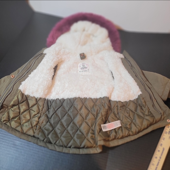 FNF girls winter coat with detached pink vest size 2 yrs - Picture 12 of 13